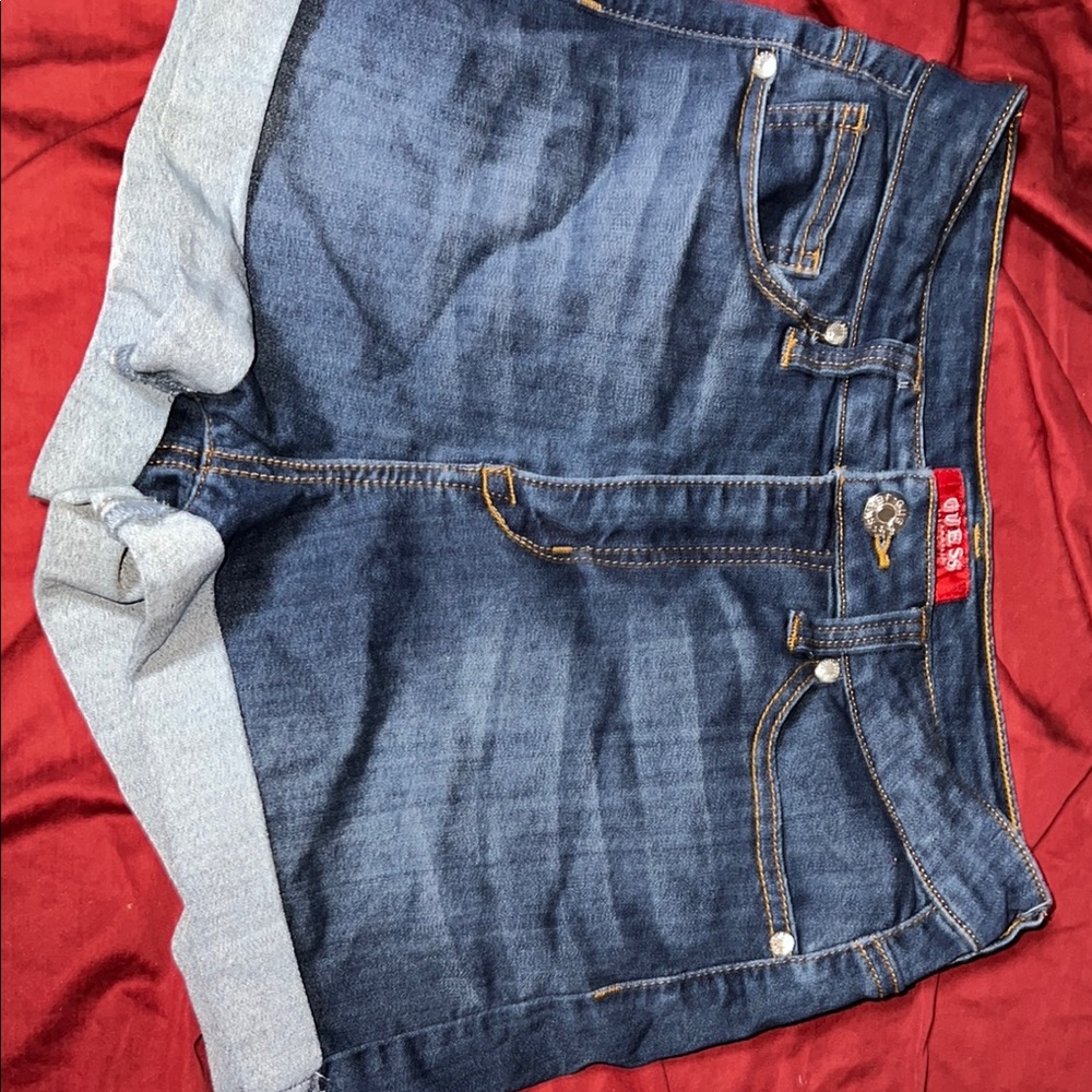 Guess Dark Blue Denim Shorts